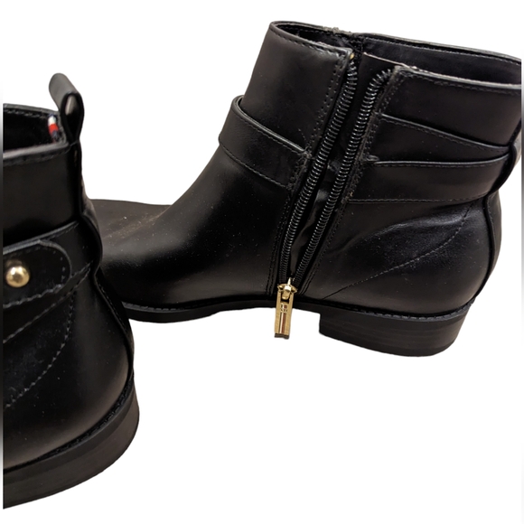 Tommy Hilfiger Inella Toe Booties, Size 8, Black - Picture 2 of 4